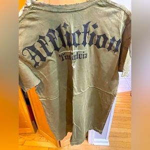 Men’s small olive Affliction T Shirt